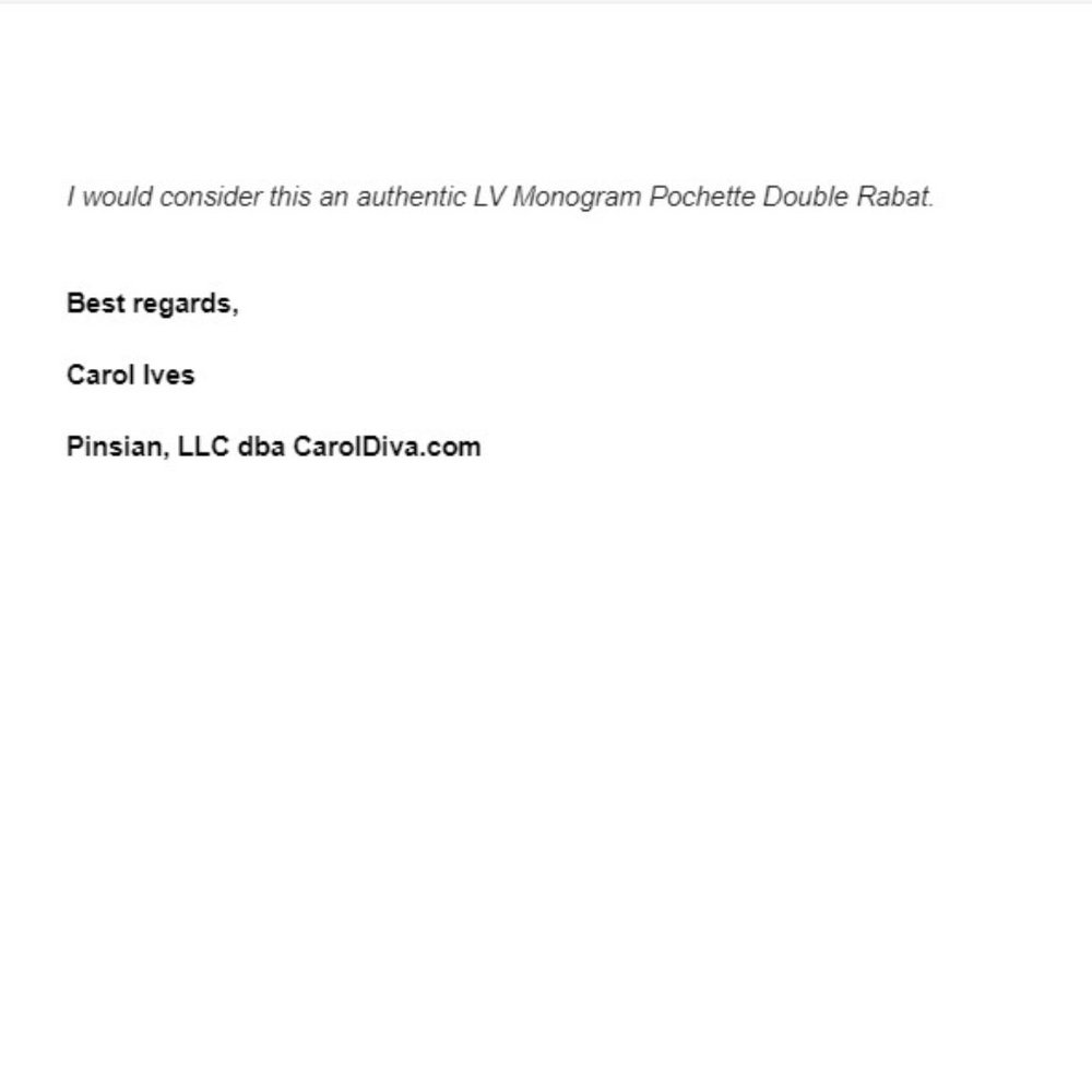 AUTHETIC Louis Vuitton LV Shoulder Bag M51815 Pochette Doulde Rabat Monogram - Picture 11 of 11